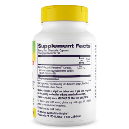 Healthy Origins Unlock the Power of Curcumin with Meriva: Enhanced Bioavailability for Maximum Health Benefits